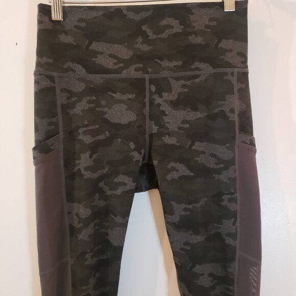Fabletics Highwaisted Gray Camo Leggings - Picture 10 of 16